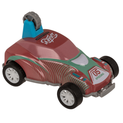 Mini stunt car with pull back, approx. 8 cm,