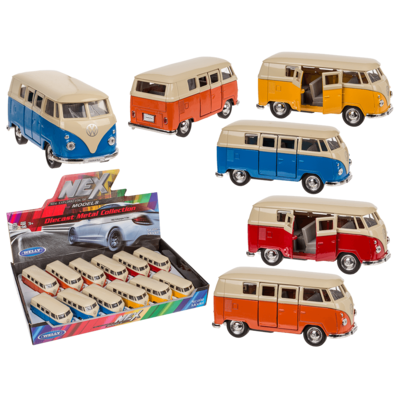 Model car with pull back, VW T1 Bus 1963,