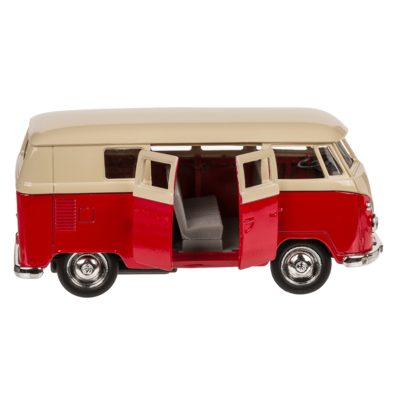 Model car with pull back, VW T1 Bus 1963,