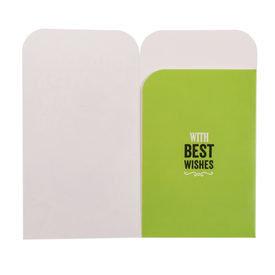 Money gift couvert with envelope, 16x9cm, set of 2