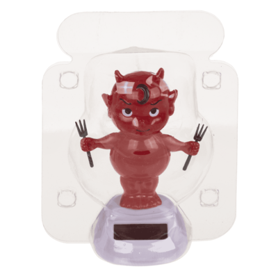 Movable figure, baby devil, with solar cell,