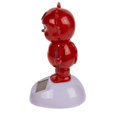 Movable figure, baby devil, with solar cell,