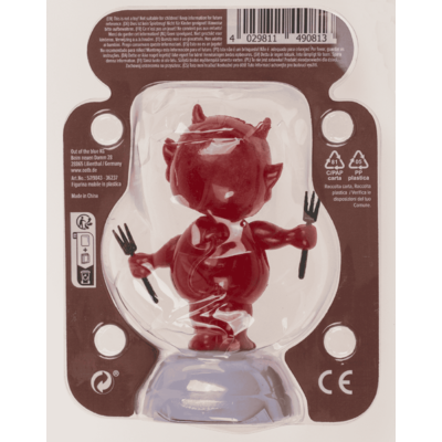 Movable figure, baby devil, with solar cell,