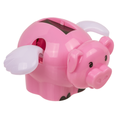 Moveable figurine, Flying Pig,
