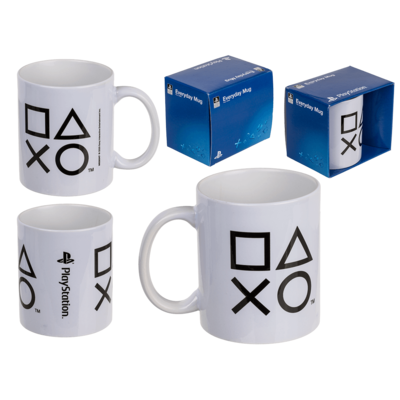 Mug , Playstation (Symbole), pour env. 325 ml,
