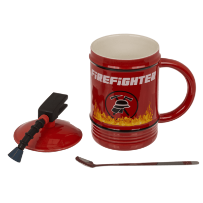 Mug, Fire Fighter, en céramique, 8 x 14 cm,