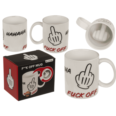 Mug, Fuck Off, en céramique, 8 x 10 cm,