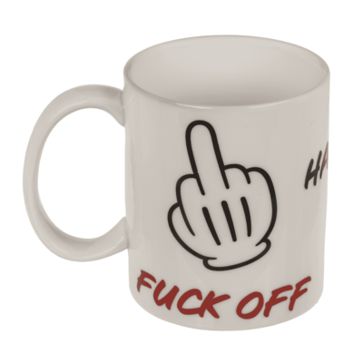 Mug, Fuck Off, en céramique, 8 x 10 cm,