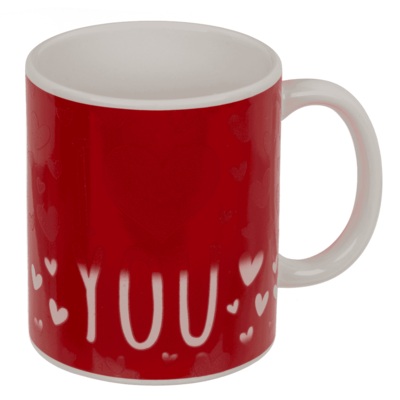 Mug, I love you, with thermal effect, 9.5 x 8 cm