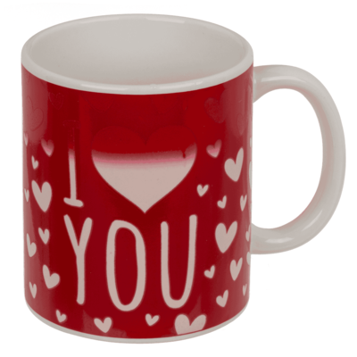 Mug, I love you, with thermal effect, 9.5 x 8 cm