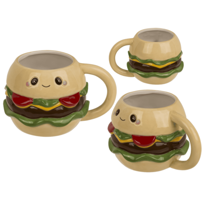 Mug, Kawaii Burger, Dolomite,