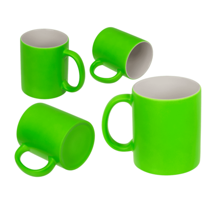 Mug, Neon Green, made of stoneware, 9 x 8.5 cm,