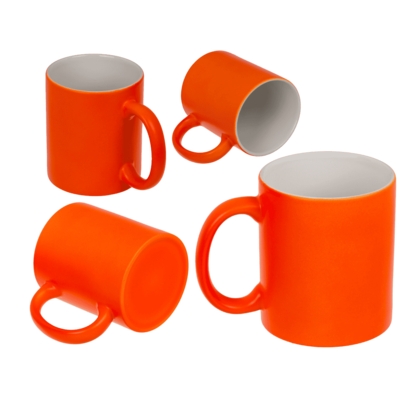 Mug, Neon Orange, made of stoneware, 9 x 8.5 cm,