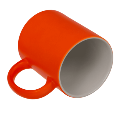 Mug, Neon Orange, made of stoneware, 9 x 8.5 cm,