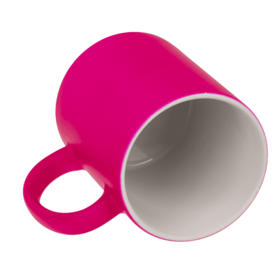 Mug, Neon Pink, made of stoneware, 9 x 8.5 cm,