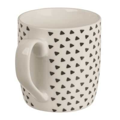 Mug, noir/blanc, env. 8,5 x 9,2 cm, en New Bone