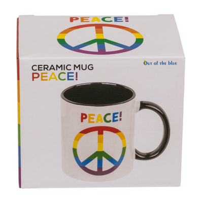 Mug, Peace, Stoneware,