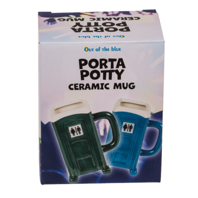 Mug, Porta Potty, 13 x 10 cm, en céramique,