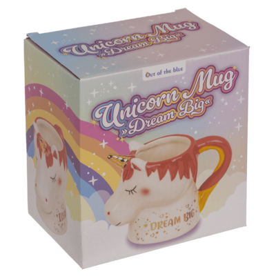 Mug, Unicorn, Dream Big, 15 x 11 cm.,