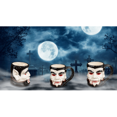 Mug, Vampire, 15 x 11,5 cm, stoneware
