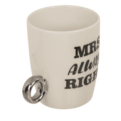 Mug en céramique, Mr. Right & Mrs. Always Right