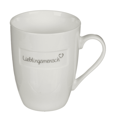 Mug new bone china, Lieblingsmensch,
