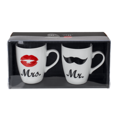 Mug New Bone China, Mr & Mrs,