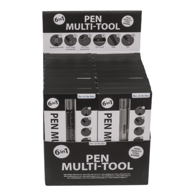 Multi-Tool stylo, 6 dans 1, 15 x 1,5 cm,