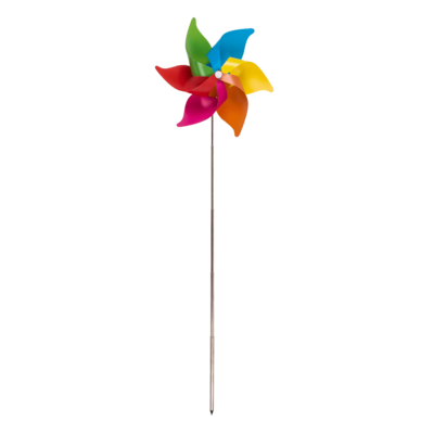 Multicoloured windmilll ca. 27 cm,