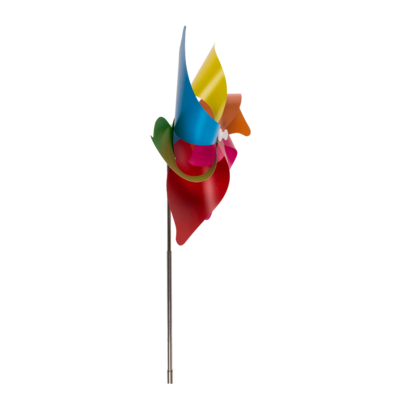 Multicoloured windmilll ca. 27 cm,