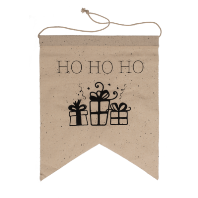 Natural colored pennant, Christmas,