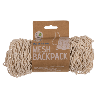 Natural coloured rope-backpack, ca. 34 x 42 cm,