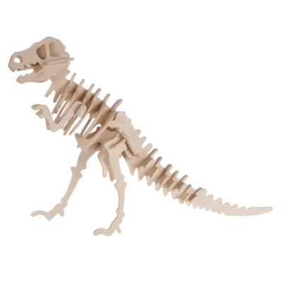 Natural Wooden 3D Puzzle, Dinosaur Skeleton I,