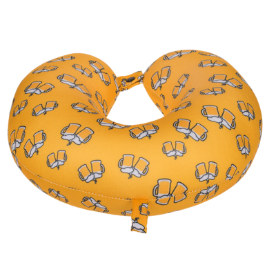 Neck cushion with micro pellet filling, Beer,