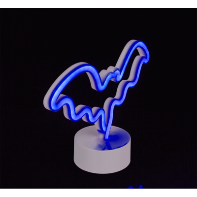 Neon Lamp, Bat, ca. 28 x 18 cm,