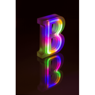 Neon-Leuchtbuchstabe, B, Höhe:16 cm,