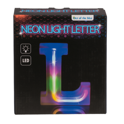Neon-Leuchtbuchstabe, L, Höhe:16 cm,