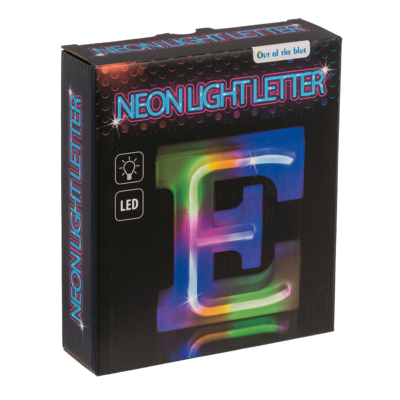 Neon Light Letter, E, Height: 16 cm, for
