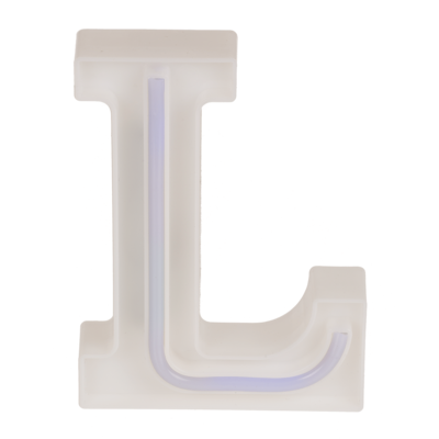 Neon Light Letter, L, Height: 16 cm, for