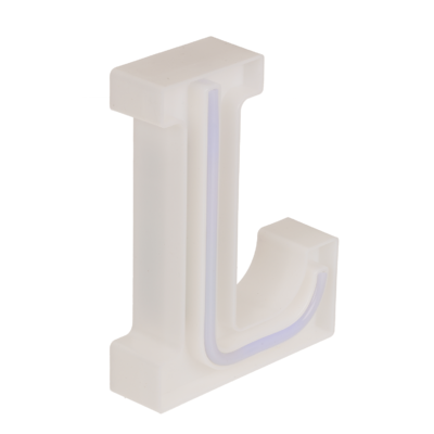 Neon Light Letter, L, Height: 16 cm, for