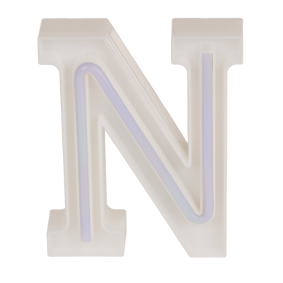 Neon Light Letter, N, Height: 16 cm, for