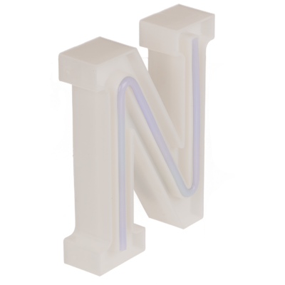 Neon Light Letter, N, Height: 16 cm, for