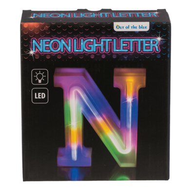 Neon Light Letter, N, Height: 16 cm, for