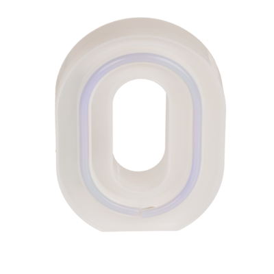 Neon Light Letter, O, Height: 16 cm, for