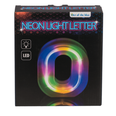 Neon Light Letter, O, Height: 16 cm, for