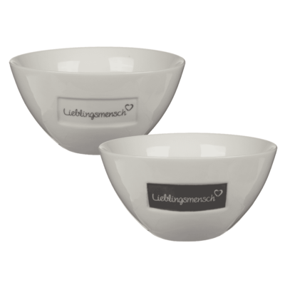 New bone china cereal bowl, Lieblingsmensch,