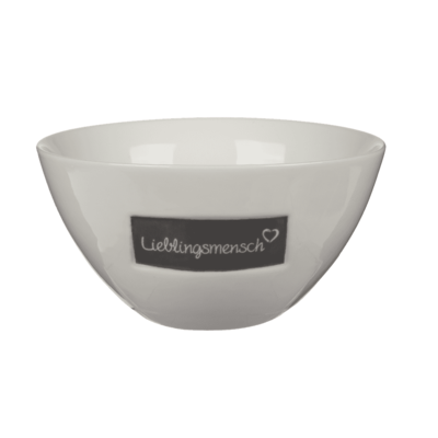 New bone china cereal bowl, Lieblingsmensch,