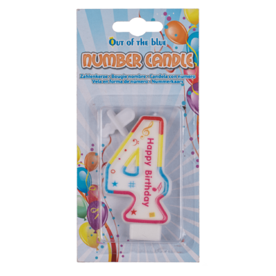 Number candle 4,