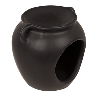 Oil burner, vase, ca. 9 x 8,5 x 8 cm,