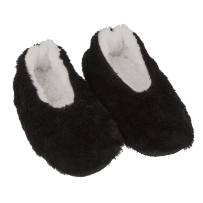 Pantuflas de peluche con piel sintética